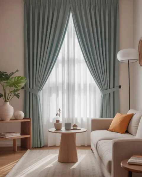 Steam cleaning machine sanitizing living room upholstery