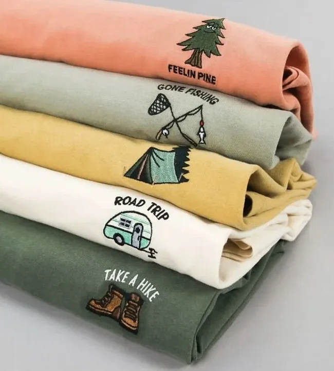 Premium folded T-shirts showing Laundrykhalas UAE's laundry care quality