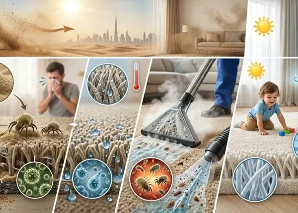 Why Regular Carpet Cleaning Is Essential for Health in the UAE Climate