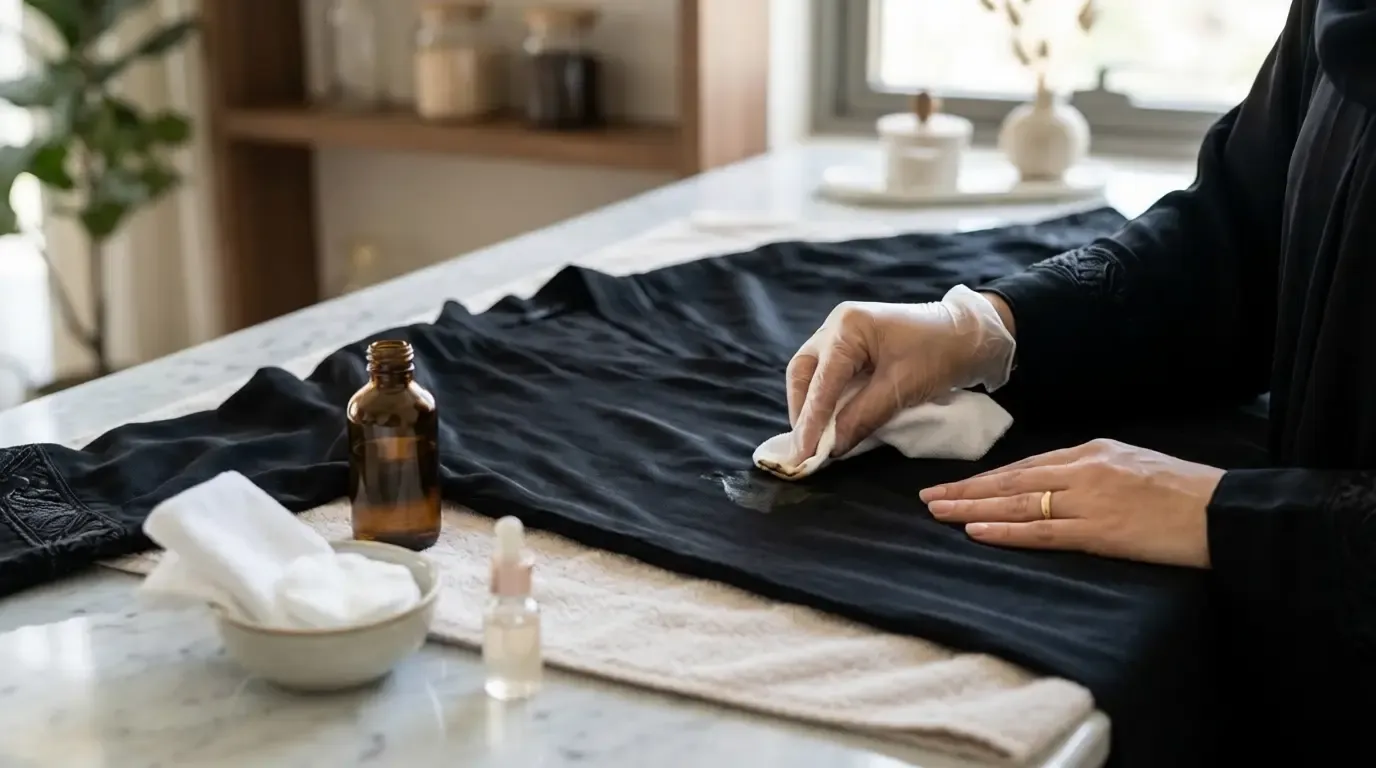 Safe Bakhoor Stain Removal for Silk Abayas