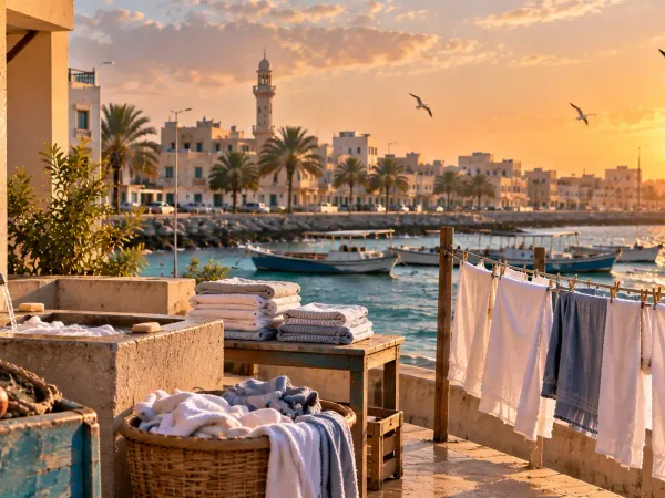 Madinat Salman Laundry: Close to the Sea, Short on Drying Months