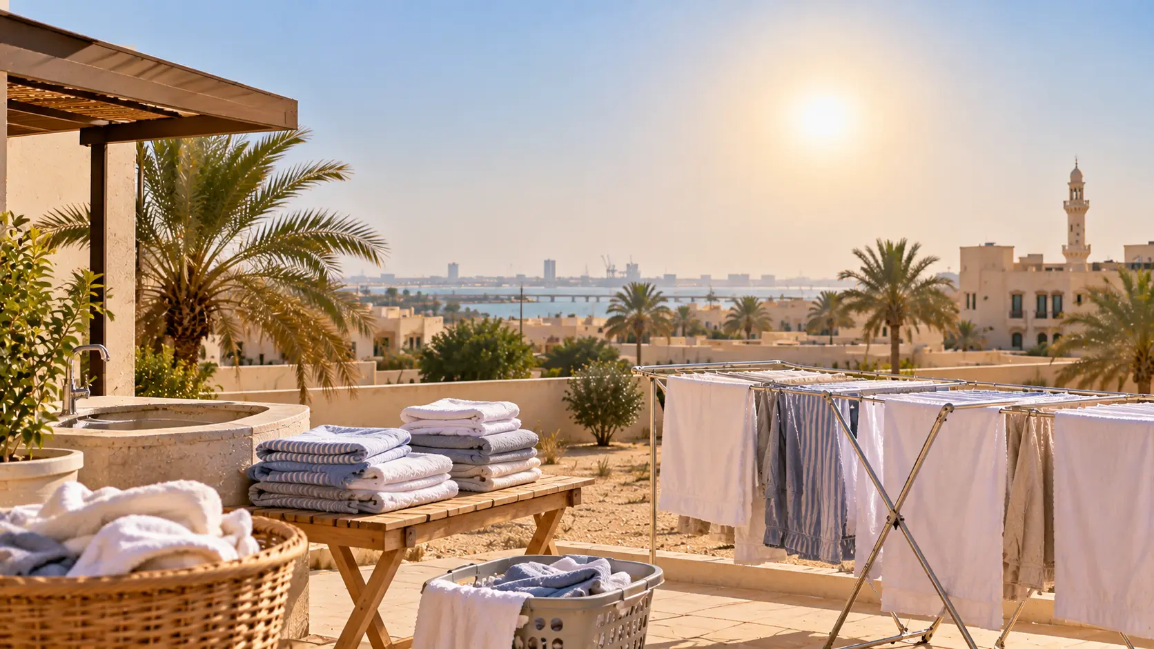 Sitra Laundry: Drier Air Than Manama, and a Longer Summer