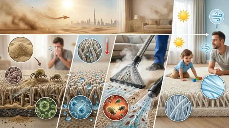 Why Regular Carpet Cleaning Is Essential for Health in the UAE Climate