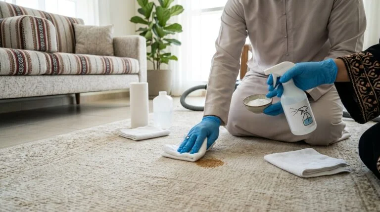 How to Remove Carpet Stains in UAE Homes: What Works and What Ruins Your Carpet