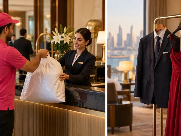 Palm Jumeirah Hotel Laundry Before Dinner or Checkout