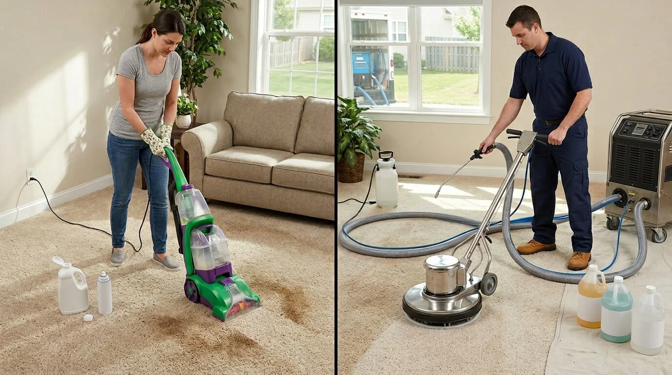 What Do Professional Carpet Cleaners Use That's Different From Store-Bought Products?