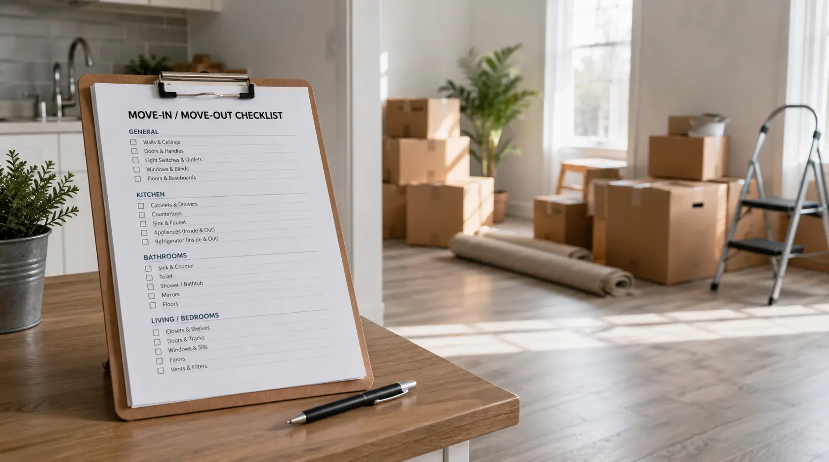 Move-In & Move-Out Cleaning Checklist Dubai