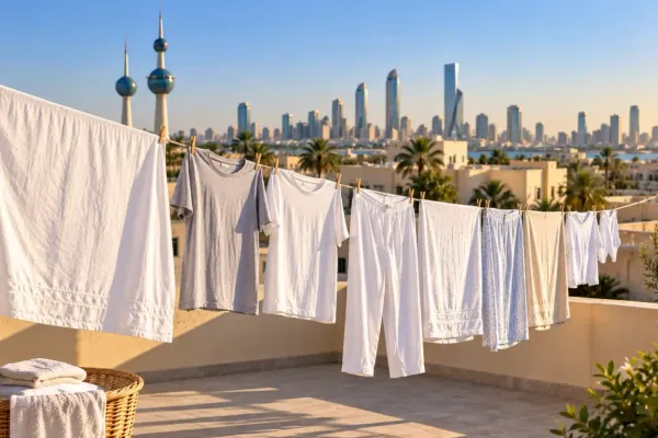 Laundrykhalas The Kuwait Drying Calendar: The Best Month to Line-Dry Is Not Summer