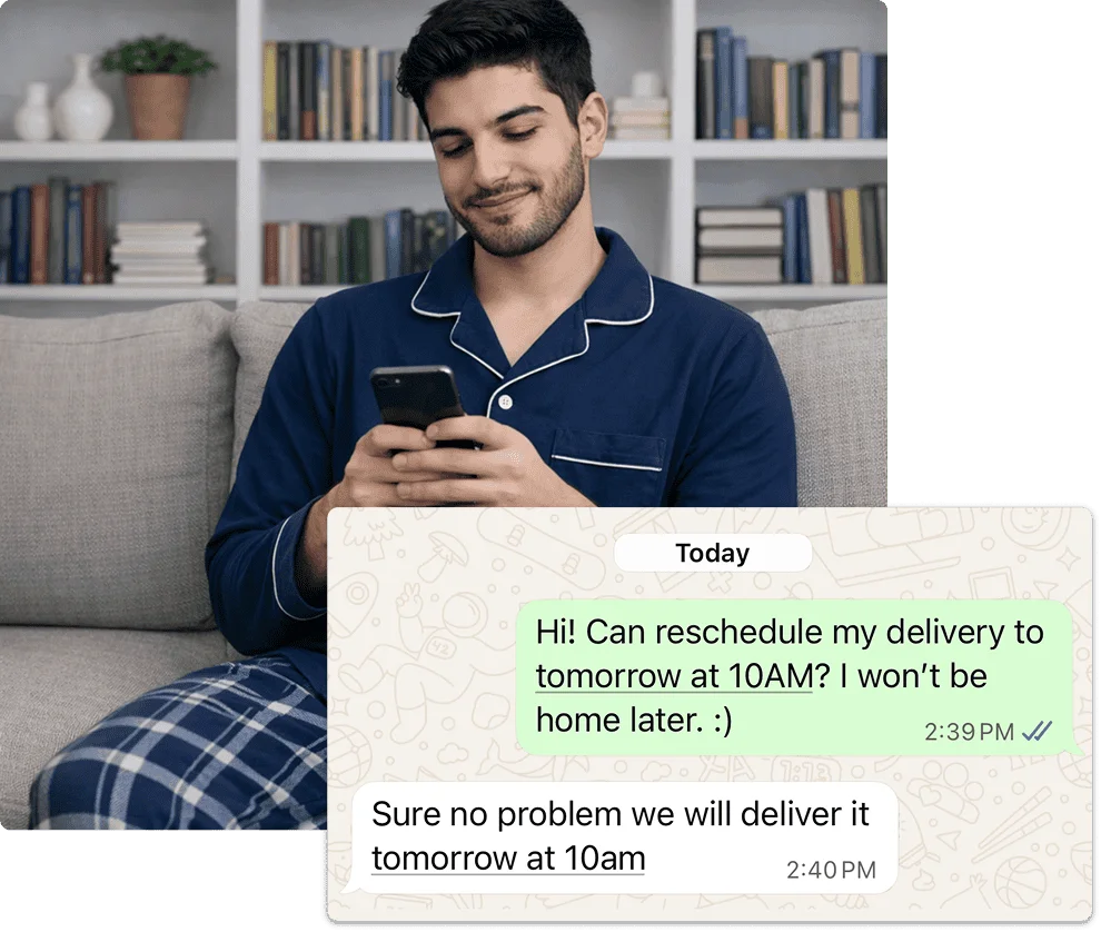 Step 4: We deliver - Wash & Fold Service in Qatar