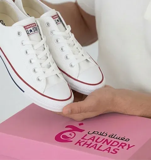 Neat pairs of professionally cleaned shoes