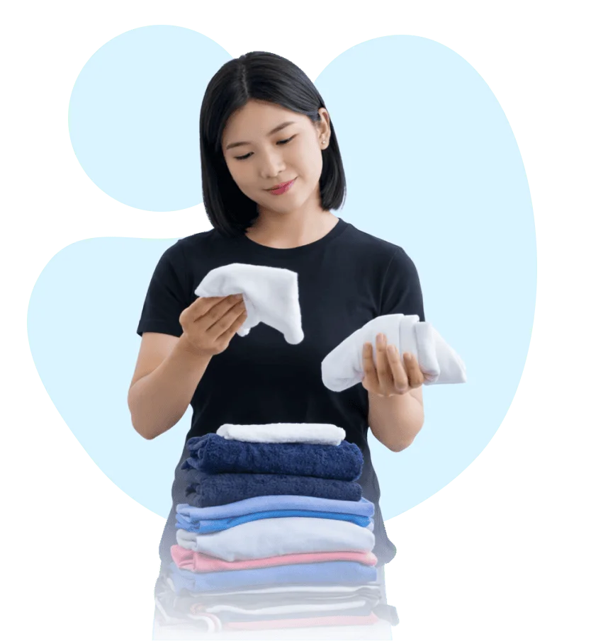 Professional laundry delivery van serving Mangrove Village, UAE