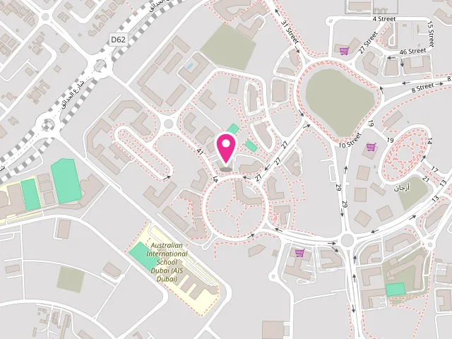 Map showing the location of 101 Laundry - Arjan at Arjan - Al Barsha South Third - Al Barsha South - Dubai - United Arab Emirates