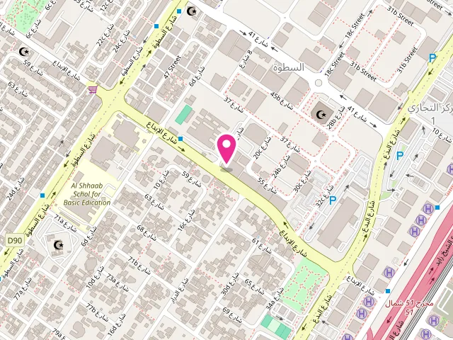 Map showing the location of 60 Minutes Laundry Al Satwa at 22 57th St - Al Satwa - Dubai - United Arab Emirates