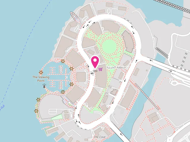 Map showing the location of Ab Dry Cleaning & Laundry Services at 684V+8W Harbour Views Tower Dubai Creek - shop no - 07 - Al Kheeran First - Dubai Creek Harbour - Dubai - United Arab Emirates