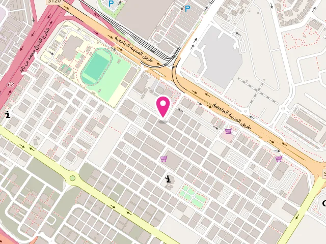Map showing the location of Abeer Alward Laundry مغسلة عبير الورد at Muweilah - تجارية مويلح - المنطقة الصناعية - الشارقة - United Arab Emirates