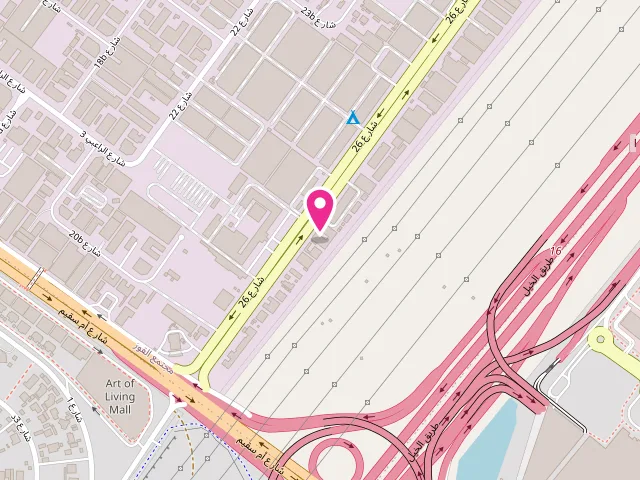 Map showing the location of Ahmed Al Hamri Laundry (Al Qouz-4) at Um squeim exit - شارع ٢٦ - القوز الصناعية الرابعة - القوز - دبي - United Arab Emirates