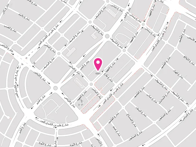 Map showing the location of AHMED SAJJAD LAUNDRY BR MADINAT RIYAD مصبغه احمد سجاد at Madinat Al Riyad - RD21 - Abu Dhabi - United Arab Emirates
