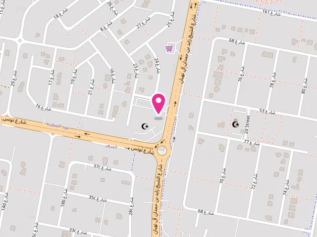 Map showing the location of Ajeeb Laundry at 331 222 Rd - المزهر الثالثة - Al Mizhar Second - دبي - United Arab Emirates