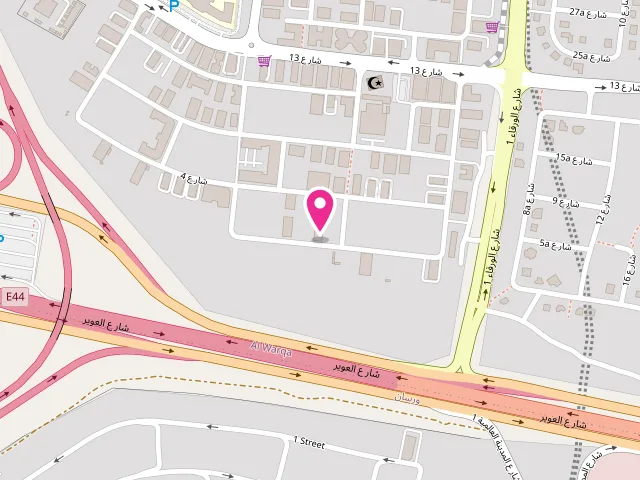 Map showing the location of Al Afia Laundry at 5CJ4+867 - Al Warqa'a First - Al Warqa 1 - Dubai - United Arab Emirates