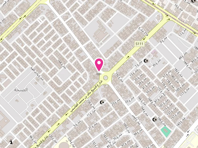 Map showing the location of Al Fajar Laundry BR1 at Al Sabkha - Al Riqa Suburb - Sharjah - United Arab Emirates