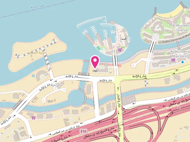 Map showing the location of Al Hadeel Automatic Laundry at Khalifa City - Al Raha Gardens - Abu Dhabi - United Arab Emirates