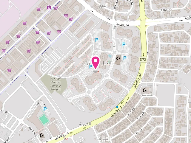Map showing the location of AL HAYAT LAUNDRY at RB-3A - Al Qouz Fourth - Al Quoz - Dubai - United Arab Emirates