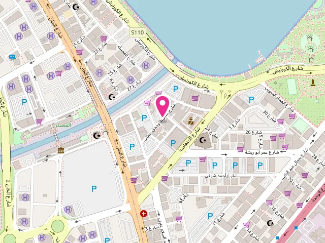 Map showing the location of Al Ihtisham Laundry at Buheira Corniche Road - ضاحيةالمجاز - المجاز - الشارقة - United Arab Emirates