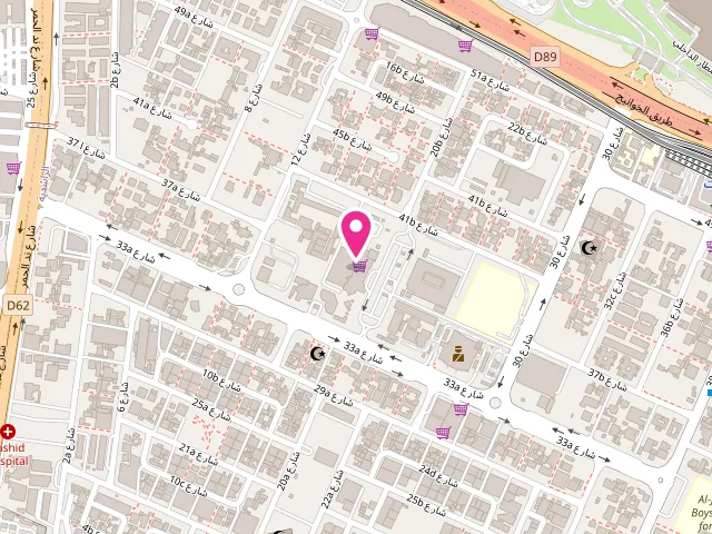 Map showing the location of Al Khaleej Al Arabi Steam and Dry Cleaners at Rashidiya Central Market - Shop No 13 - opposite Union Coop - Al Rashidiya - Dubai - United Arab Emirates