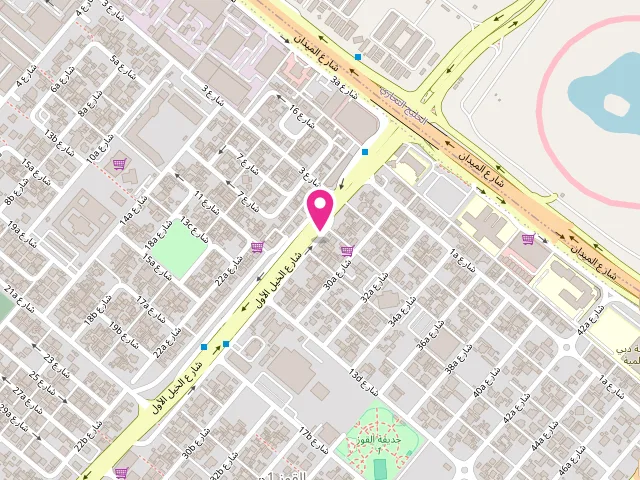 Map showing the location of Al Mahal Al Sarea Laundry at Dubai - Al Qouz First - Al Quoz - Dubai - United Arab Emirates