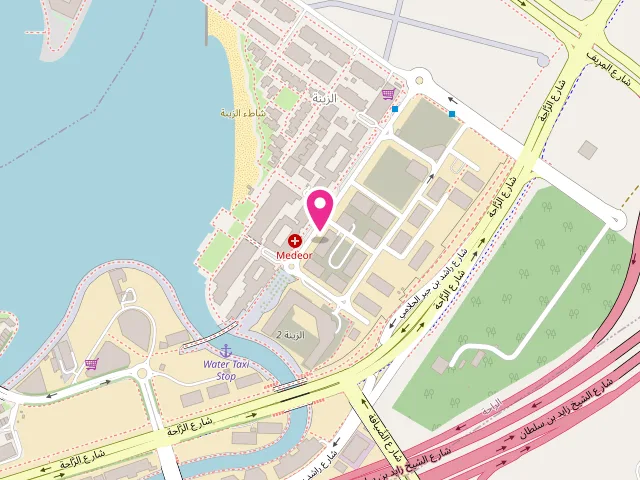 Map showing the location of Al Maqam Automatic Laundry-Abu Dhabi at FJ37+JP - Al Rahah - RBW2 - Abu Dhabi - United Arab Emirates