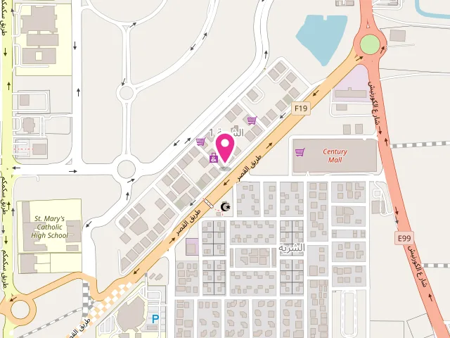 Map showing the location of AL MASHAEL LAUNDRY مغسلة المشاعل لغسيل وكي الملابس at new - Skamkam - Fujairah - United Arab Emirates