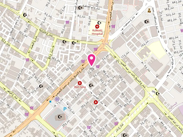 Map showing the location of AL MOUZ LAUNDRY at CC4R+3VM - Al Rashidiya 3 - Ajman - United Arab Emirates