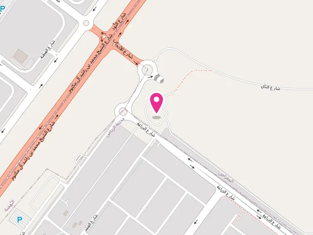 Map showing the location of Al Muazzaz Laundry branch 5 at Abu Dhabi - Madinat Al Riyad - RD3 - Abu Dhabi - United Arab Emirates