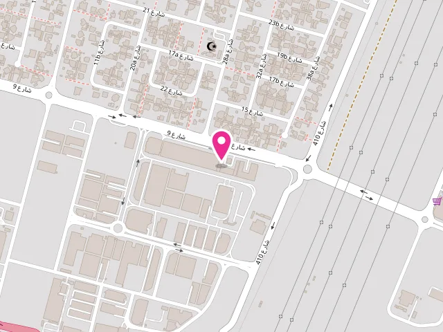 Map showing the location of AL MURJAN LAUNDRY مغسلة المرجان ند الحمر at Nadd Al Hamar - Dubai - United Arab Emirates
