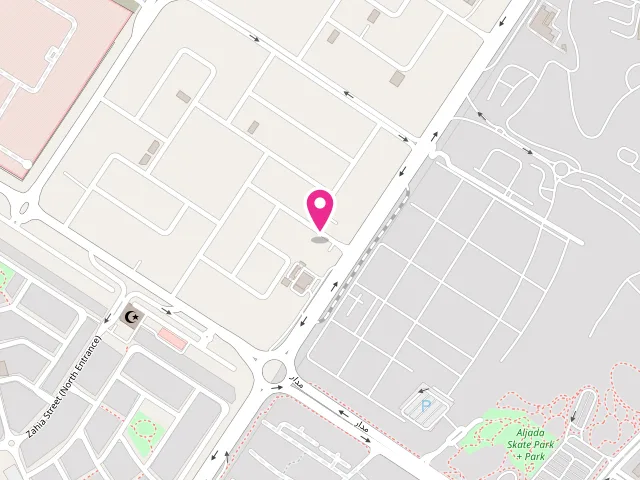 Map showing the location of Al Mustaqbal Laundry at 8FCC+VF - Muwaileh Commercial - Sharjah - United Arab Emirates