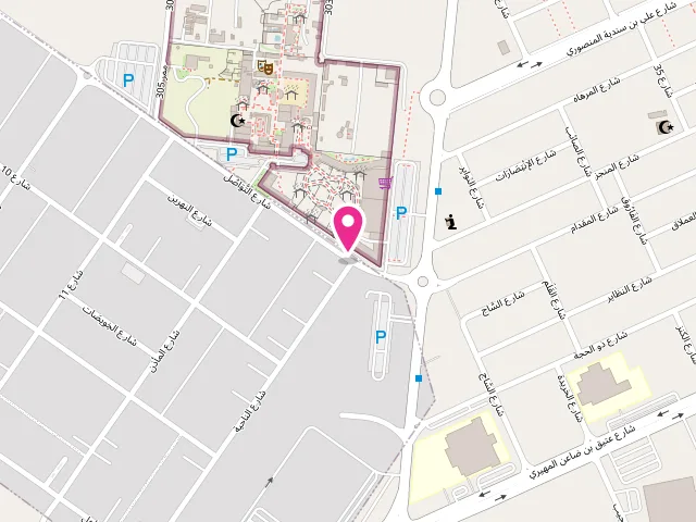 Map showing the location of مصبغة النسفه Al Nssfa Laundry at Ground Floor - Inside Global Outlet Mall - next to Ramez Hypermarket - Al Bahyah - Al Bahyah Farms 2 - Abu Dhabi - United Arab Emirates