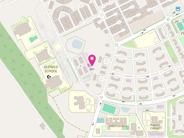 Map showing the location of AL RUWAIS AUTOMATIC LAUNDRY at Al Dhannah City - Abu Dhabi - United Arab Emirates