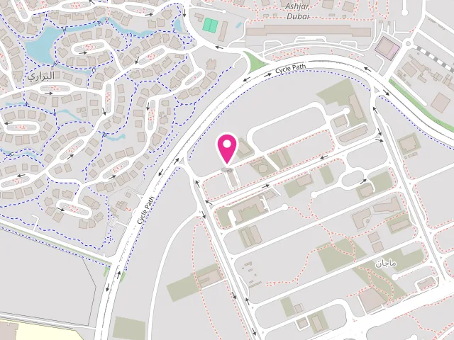 Map showing the location of AL Sadeem Laundry Services LLC at Dubai - Wadi Al Safa 3 - Majan - Dubai - United Arab Emirates