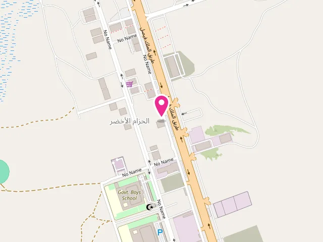 Map showing the location of مغسلة السلام أم القيوين Al Salam Laundry at Al Telal Building - Opp. Super Gulf Water Company - شارع الملك فيصل - الحزام الأخضر - المنطقة الصناعية - إمارة أم القيوين - United Arab Emirates