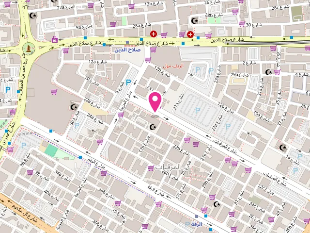 Map showing the location of Al Salama Laundry at near Aroos Damascus - Al Muraqqabat - Deira - Dubai - United Arab Emirates