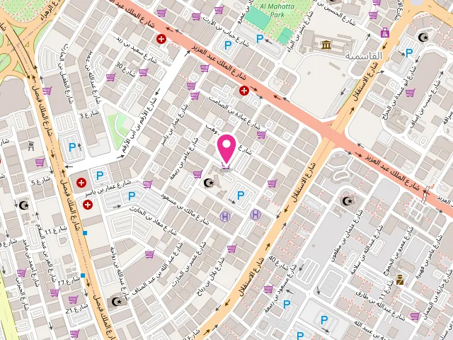 Map showing the location of مغسلة السلة الذكية - Al Sallah Al thakiah Laundry at 7 26 St - Al Nad - Hay Al Qasimiah - Sharjah - United Arab Emirates