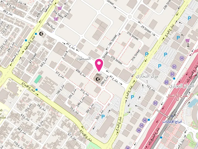Map showing the location of Al Satwa Laundry at 54 41st St - Al Satwa - Dubai - United Arab Emirates