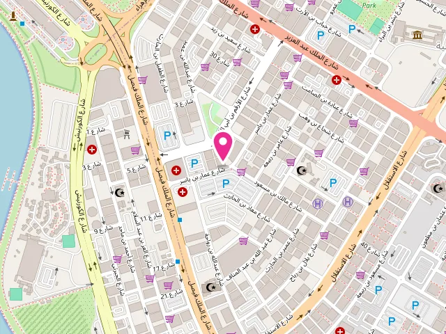 Map showing the location of AL Setou Laundry at opposite Mega Mart - Al Nad - Hay Al Qasimiah - Sharjah - United Arab Emirates