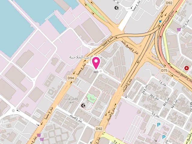 Map showing the location of Al shafq laundry at Shop 11, Building 5, Street - 4 شارع الميناء - مدينة دبي الملاحية - ميناء راشد - دبي - United Arab Emirates