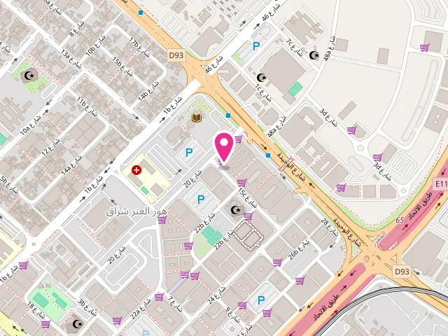 Map showing the location of Al Taj Laundry at 27 15C St - Hor Al Anz East - Deira - Dubai - United Arab Emirates