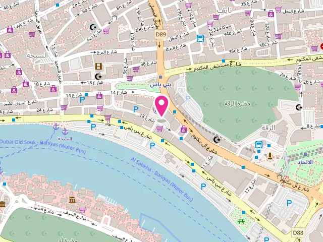 Map showing the location of Alameen Laundry at Latifa Tower - Al Rigga - Dubai - United Arab Emirates