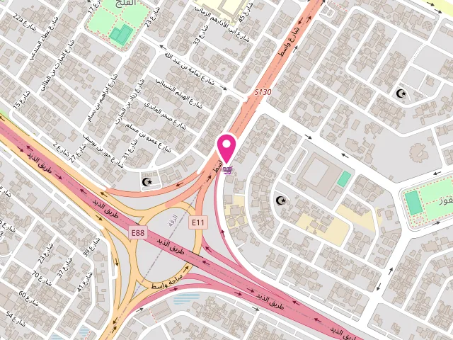 Map showing the location of ALSAIF LAUNDRY - مصبغة السيف at Wasit St - Wasit Suburb - Sharjah - United Arab Emirates