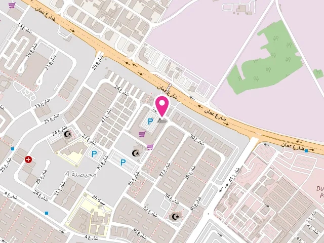 Map showing the location of ALSOFAT DRY CLEANING at Amman St - Muhaisanah Fourth - Muhaisnah - Dubai - United Arab Emirates
