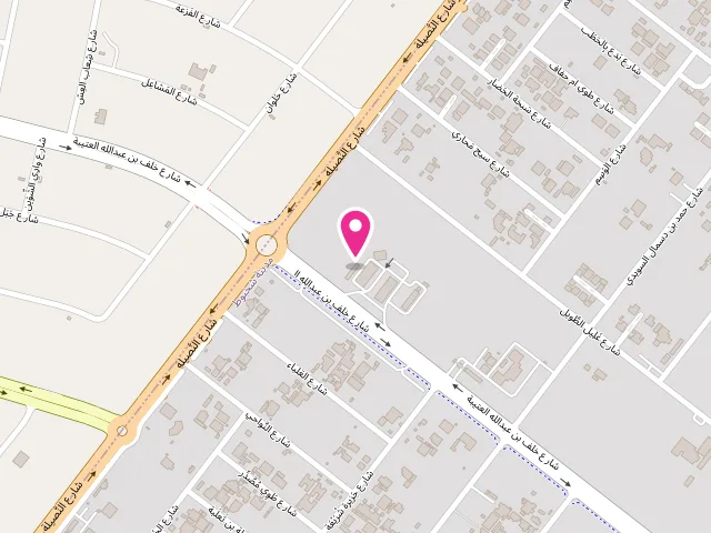 Map showing the location of ALWAQAED LAUNDRY at 9J9G+H78 - Shakhbout City - MSH42 - Abu Dhabi - United Arab Emirates