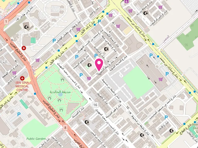 Map showing the location of Amazon Laundry مصبغة امازون at 18 Ramlat As Soud St - N 54° - 24°28'12.5 - 20 52.7"E - الخالدية - غرب 9 - أبو ظبي - United Arab Emirates